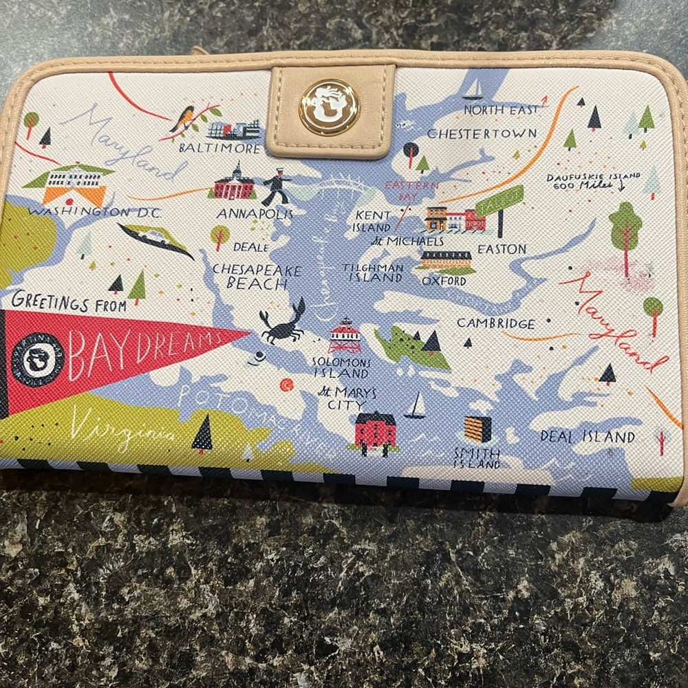 Spartina 449 Multicolor Map Wallet - Picture 3 of 3